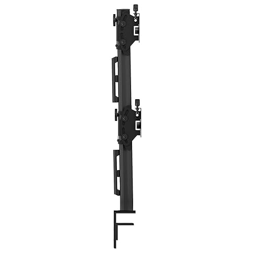 Atdec Desk Mount for Monitor, Display, Computer, Flat Panel Display, Curved Screen Display - Black - Landscape/Portrait