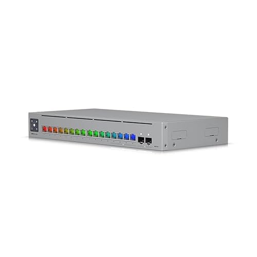 Ubiquiti Pro Max Layer 3 Switch - 16 Ports - Manageable - Gigabit Ethernet, 2.5 Gigabit Ethernet, 10 Gigabit Ethernet - 1000Base-T, 10GBase-X, 2.5GBase-T - 3 Layer Supported - 25 W Power Consumption - Twisted Pair, Optical Fiber - Desktop, Wall Mountable
