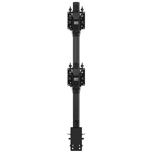 Atdec Desk Mount for Monitor, Display, Computer, Flat Panel Display, Curved Screen Display - Black - Landscape/Portrait