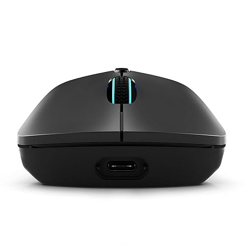 Lenovo Legion M600 RGB Wireless Gaming Mouse – 16,000 DPI, 9 Programmable Buttons, 200-Hour Battery Life, 50-Million Clicks Durability – Ambidextrous Computer Mouse (Black) Large |Ambidextrous M600 Iron Grey