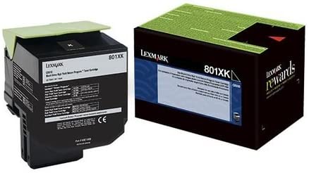 Lexmark (801xk) Extra High Yield Black Return Program Toner Cartridge (8,000 Yield)