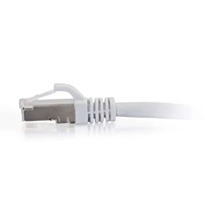 C2g/ cables to go C2G 00914 Cat6 Cable - Snagless Shielded Ethernet Network Patch Cable, White (1 Foot, 0.30 Meters) 1 Foot White