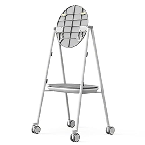 Steelcase Roam Interactive Whiteboard Stand, 65.4 x 26.5 x 30.4, Arctic White, Gray, Silver, Pewter, White