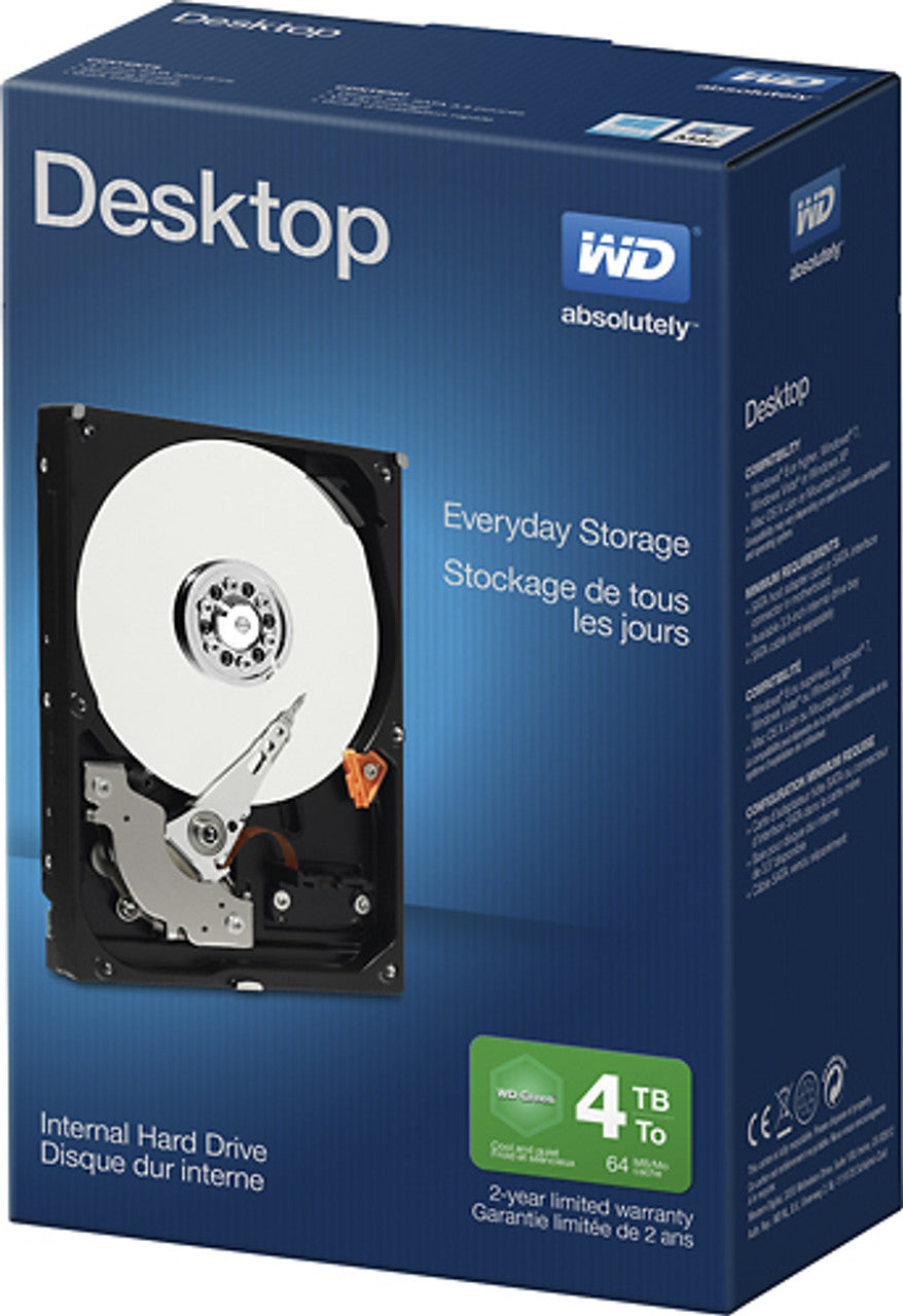 Western Digital WD - Blue 4TB Internal SATA Hard Drive For Desktops SKU 9026007