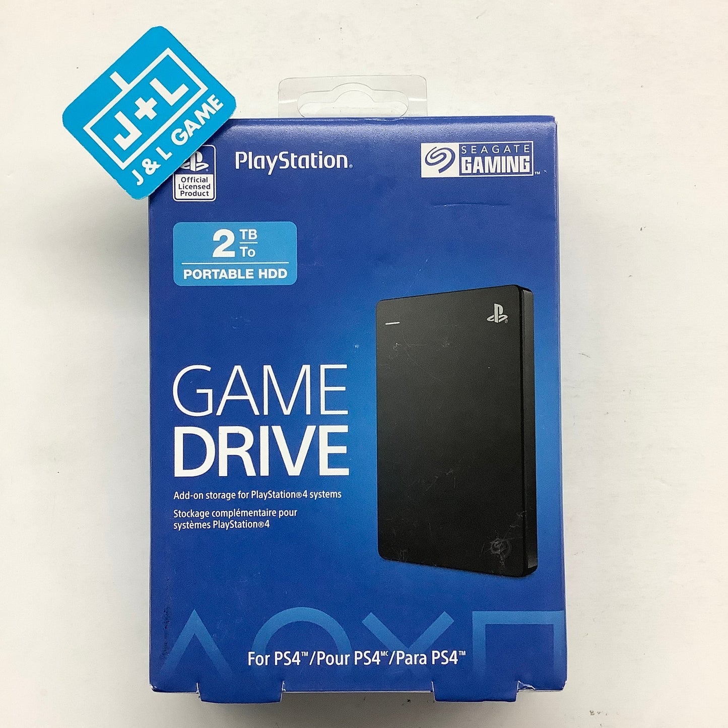 Seagate STGD2000100 Game Drive For PS4 Systems 2TB External Hard Drive, Black