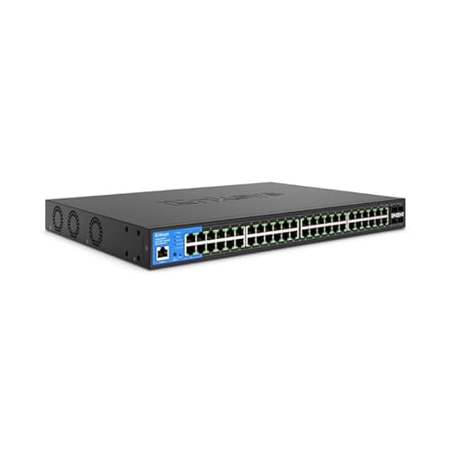 48 - Port Managed Gigabit PoE+ Switch with 4 10G SFP+ Uplinks 740W TAA Compliant LGS352MPC - Dealtargets.ca
