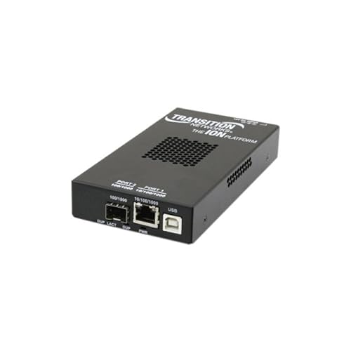 Lantronix ION S3220 Series - fiber media converter - 10Mb LAN, 100Mb LAN, 1GbE - TAA Compliant
