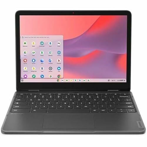 Lenovo 500e Yoga Chromebook Gen 4 12.2 Multi-Touch Intel N100 8GB LPDDR5 64GB eMMC ChromeOS - Graphite Grey