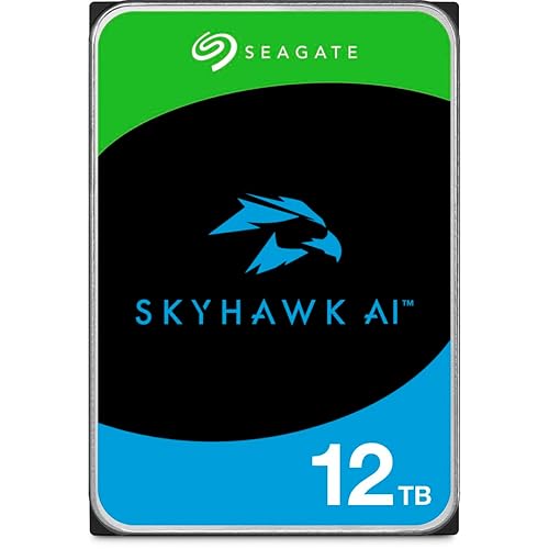 Seagate Skyhawk AI SATA III 3.5" Internal Hard Drive - 12TB, 512MB Cache