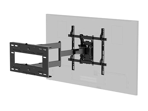 Monoprice Portrait and Landscape 360 Full-Motion Articulating TV Wall Mount for TVs 40in to 75in, Weight Capacity 110 lbs, Extension 3.3in to 31.5in, VESA Patterns Up to 400x400 - Commercial Series