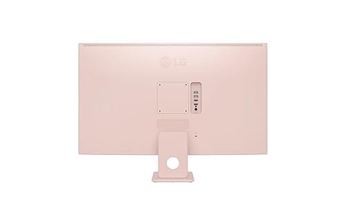 LG 32SR50F-P MyView Smart Monitor 32-Inch FHD (1920x1080) IPS Display, webOS 23, HDR 10, 5Wx2 Speakers, AirPlay 2, Screen Share, Bluetooth, ThinQ App, Remote Control, Pink