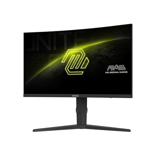 MSI MAG 275CQRF QD E2 27-inch 2560 x 1440 (QHD) Monitor, 180Hz, Free-Sync, HDMI, DisplayPort, VGA Port, VESA Mountable, Tilt, Speaker, 0.5ms, Black