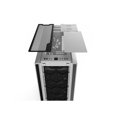 be quiet! Silent Base 802 ATX Midi Tower PC Case| 3 Pre-Installed Pure Wings 2 Fans | Sound Insulated | White | BG040 BG040 Fans