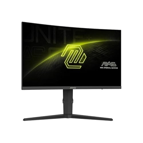 MSI MAG 275CQRF QD E2 27-inch 2560 x 1440 (QHD) Monitor, 180Hz, Free-Sync, HDMI, DisplayPort, VGA Port, VESA Mountable, Tilt, Speaker, 0.5ms, Black