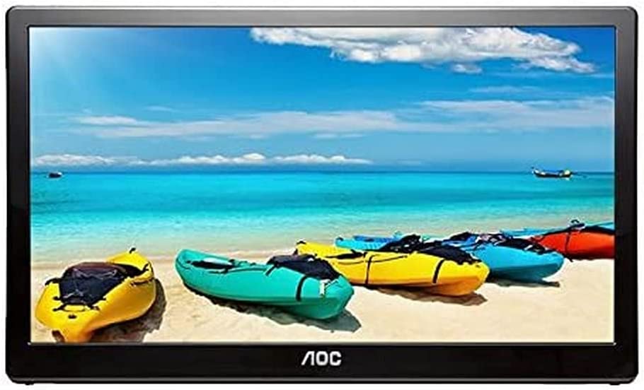 AOC I1659FWUX 15.6" USB-powered portable monitor, Full HD 1920x1080 IPS, Built-in Stand, VESA 15.6 inch | Full HD USB 3.0