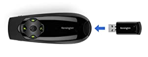 Kensington Expert Wireless Presenter with Green Laser Pointer and Cursor Control (K72426AMA)
