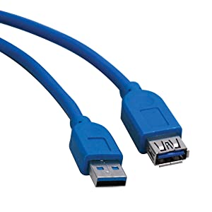 Tripp Lite U324-006 6 Feet USB 3.0 Super Speed 5Gbps A Male - A Female Extension Cable (Blue) 6-ft. Blue