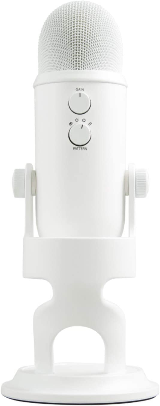 Logitech for Creators Blue Yeti USB Microphone for PC, Podcast, Gaming, Streaming, Studio, Computer Mic - Whiteout