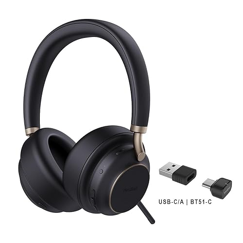 Yealink BH76 Plus Teams Black USB-C/A Bluetooth Wireless Business Headset -1208707