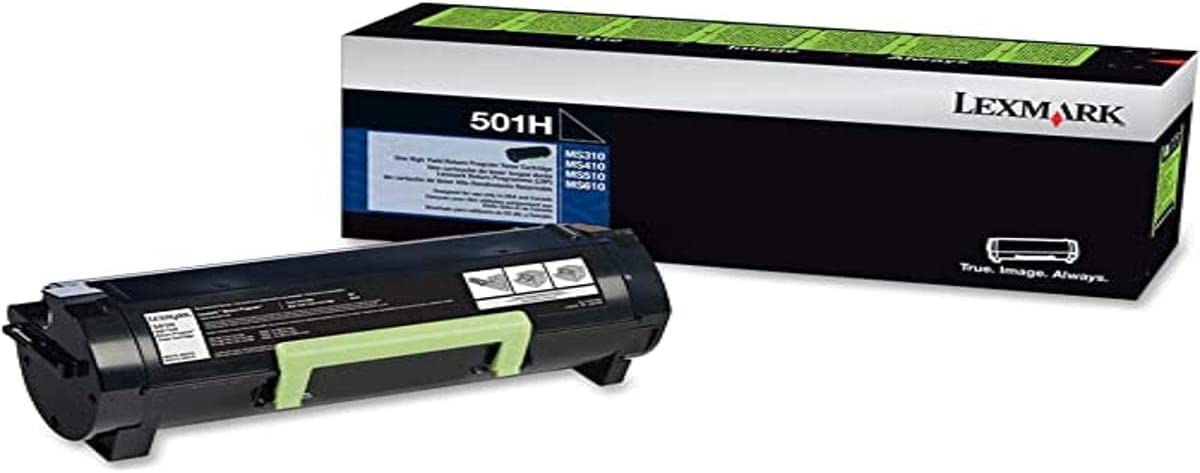 Lexmark 50F1H00 501H MS 310 410 510 610 Toner Cartridge (Black) in Retail Packaging,Black Toner