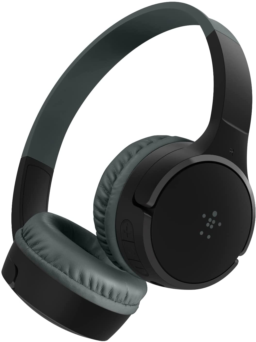 Belkin SOUNDFORM Mini Kids Wireless Headphones with Built in Mic, 30 Hours Playtime, Bluetooth 5.0 or Wired Connection, On Ear Headsets for Travel, School - Compatible with iPads, Galaxy, Tablet–Black Black No Case