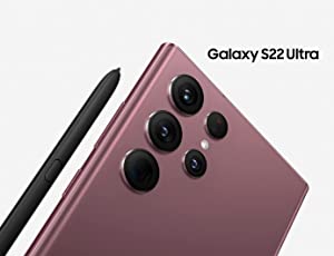 Samsung Galaxy S22 Ultra 5G Black 128GB - 6.8" 120 Hz AMOLED Display, 108MP+12MP+10MP+10MP Rear Camera, 40MP Selfie Camera, 8K Video, S-Pen included (CAD Version & Warranty) S22 Ultra Black 128
