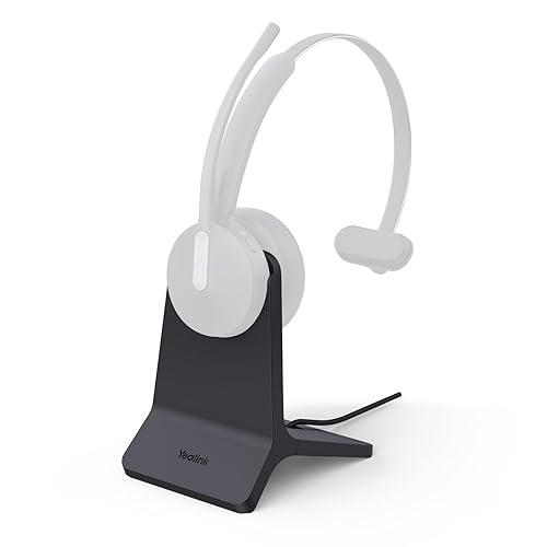 Yealink BHC70 Charging Stand for BH70 Bluetooth Headset & WH64 Hybrid Headphone, =90min Fast Charging, NO Power Adapter Needed, NO Headset Control Function, 1.2m USB-A Cable (ONLY Charging Base)