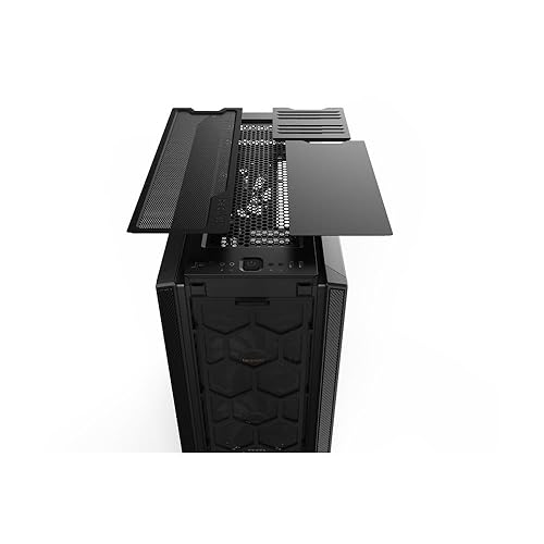 be quiet! Silent Base 802 ATX Midi Tower PC Case | 3 Pre-Installed Pure Wings 2 Fans | Sound Insulated | Black | BG039 BG039 Fans, Black
