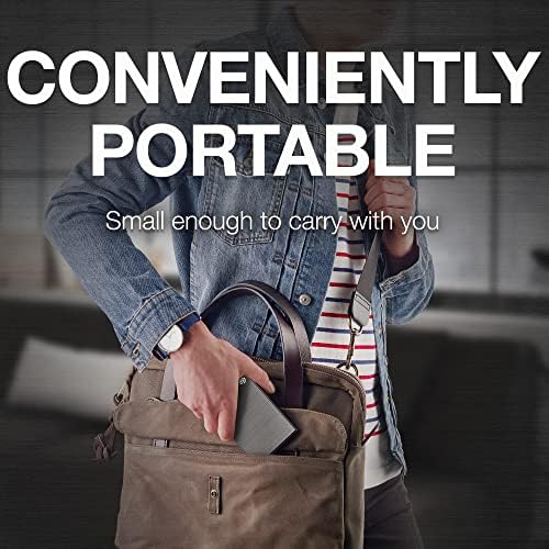 Seagate One Touch, 1TB, Password Activated Hardware encryption, Portable External Hard Drive, Portable External Hard Drive, PC, Notebook & Mac, USB 3.0, Space Gray (STKY1000404) 1TB Business Grey