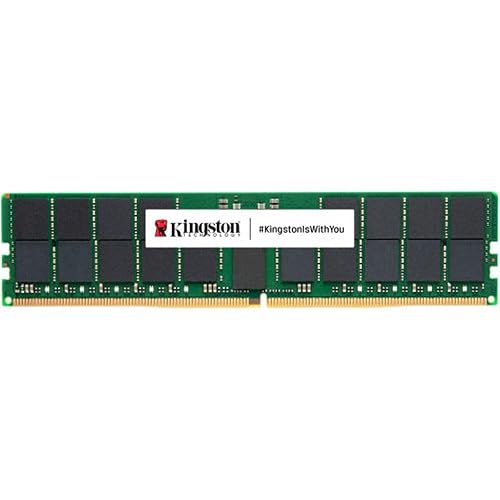 Kingston 64GB DDR5 SDRAM Memory Module - For Server, Motherboard, Computer - 64 GB - DDR5-4800/PC5-38400 DDR5 SDRAM - 4800 MHz Dual-rank Memory - CL40 - 1.10 V - ECC - Registered - 288-pin - DIMM