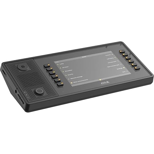 AXIS C6110 Network Paging Console - Wall Mountable, Desktop, Desk for Paging, Speaker, Door, Light - Plastic, Aluminum
