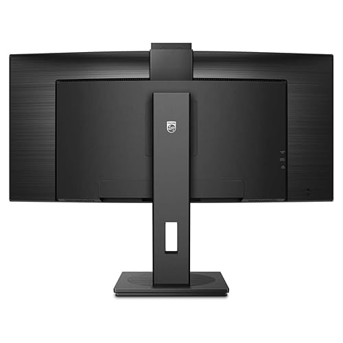 Philips Ultrawide 34B1U5600CH 34" Class Webcam UW-QHD Curved Screen LCD Monitor - 21:9 - Textured Black - 34" Viewable - Vertical Alignment (VA) - WLED Backlight - 3440 x 1440 - 16.7 Million Colors - Adaptive Sync - 350 Nit - 4 ms - Speakers - HDMI