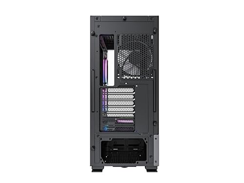 Sky Two, Dual Tempered Glass, 4X PWM ARGB Fans Pre-Installed, ATX Gaming Mid Tower Computer Case, Type C, High Airflow Performance- Black SKY TWO (BLACK)