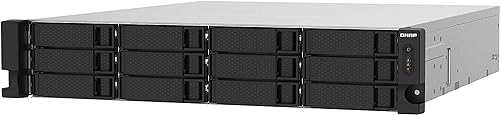 QNAP TS-1232PXU-RP-4G 12 Bay High-Speed SMB Rackmount NAS with Two 10GbE and 2.5GbE Ports, Redundant PSU