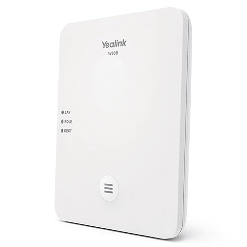 Yealink Cordless DECT IP Multi-Cell System - IP DECT - 984.25 ft Range - 100 x Handset Supported - 100 Simultaneous Calls - Pearl White