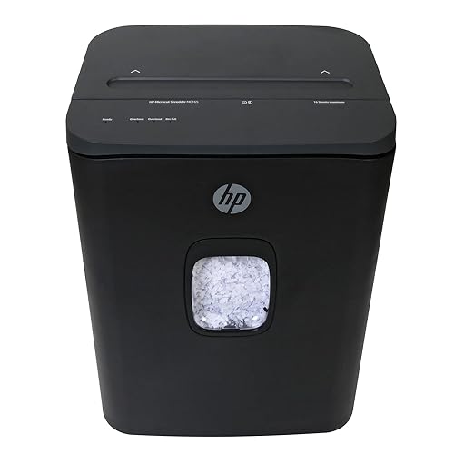 HP - Paper Shredder Micro Cut, 16-Sheet Manual Feed, Shreds Credit Cards & Staples, Heavy Duty Paper Shredder for Home Use with 7.4 Gallon Basket 16 Sheet