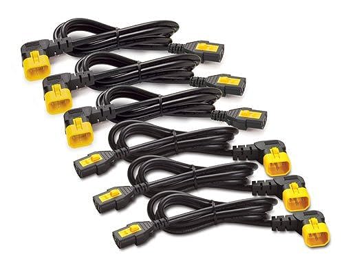 Power Cord Kit (6 ea), Locking, C13 to C14 (90 Degree), 1.2m, North America
