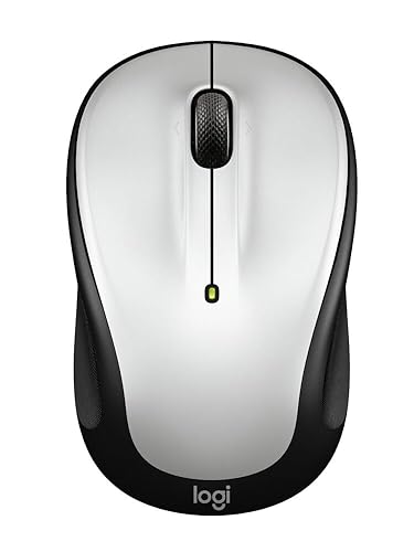 Logitech M325S Wireless Mouse, 2.4 GHz with USB Receiver, 1000 DPI Optical Tracking, 18-Month Life Battery, PC/Mac/Laptop/Chromebook - Pale Grey 2025 Pale Grey