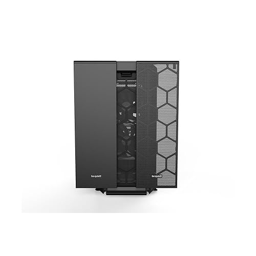 be quiet! Silent Base 802 ATX Midi Tower PC Case | 3 Pre-Installed Pure Wings 2 Fans | Sound Insulated | Black | BG039 BG039 Fans, Black