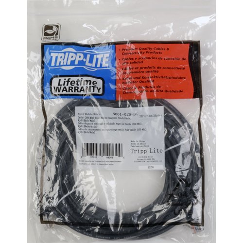 TRIPP LITE Cat5e 350MHz Snagless Molded Patch Cable, 100', Black 100 Feet Black