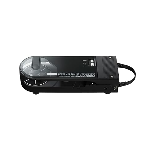 Audio-Technica AT-SB727 Sound Burger Portable Bluetooth Turntable (Black), with USB-C Charging and up to 12 Hours of Spinning