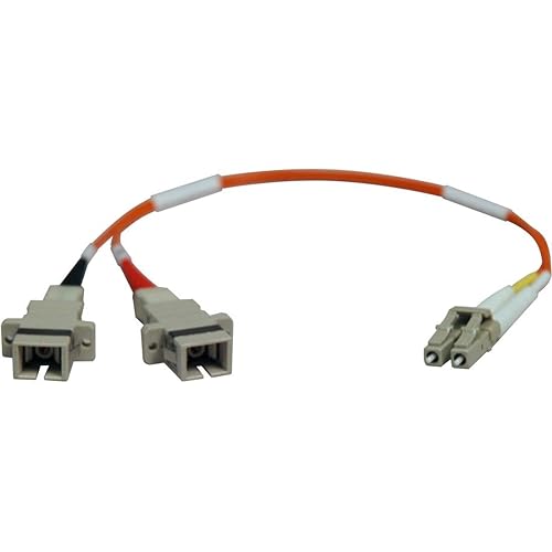 Eaton Tripp Lite N458-001-62 1-Feet Duplex Multimode 62.5/125 Fiber Adapter, LC-M/SC-F