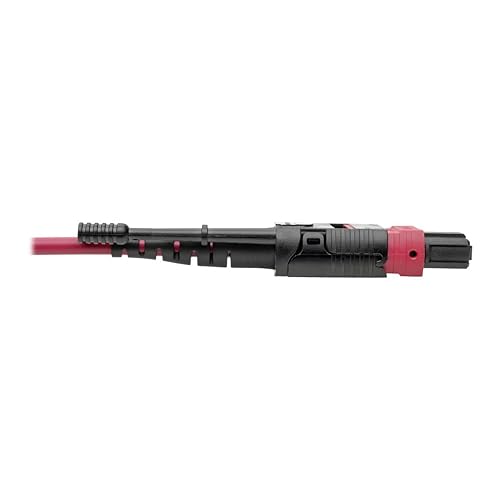 Tripp Lite 5M MTP MPO Multimode Patch Fiber Optic Cable 12 Fiber 40/100Gb OM4 50/125 CMP Magenta 16.4ft (N845-05M-12-MG)