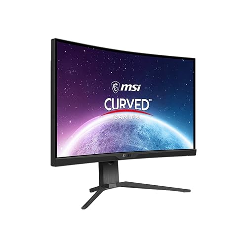 MSI MAG275CQRF QD, 27 Gaming Monitor, 2560 x 1440 (QHD) Rapid VA with Quantum Dot, 1 ms, 170Hz, FreeSync Premium, HDR Ready, 1000R, HDMI, DisplayPort, Tilt and Height Adjustable.,Black