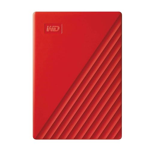 Western Digital 2TB My Passport Portable External Hard Drive - Red