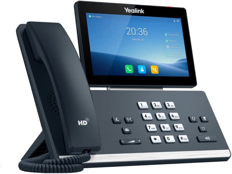 Yealink T58W 16 Lines. 7-Inch Color Touch Screen Display. Dual USB Ports, Dual-Port Gigabit Ethernet, PoE, Power Adapter Not Included (SIP-T58W)