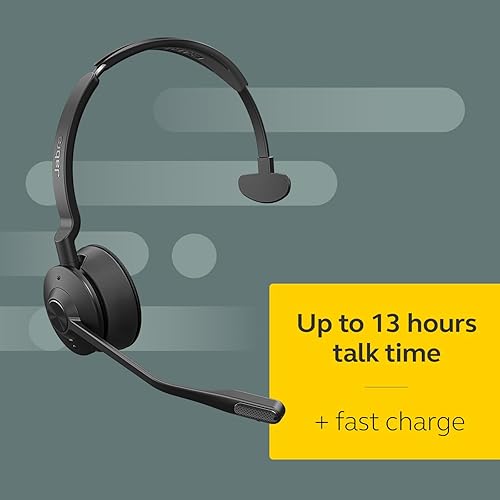 Jabra Engage 75 SE Wireless Headset, Single-Ear – Telephone Headset with Industry-Leading Wireless Performance, Advanced Noise-Cancelling Microphone, All Day Battery Life - Black