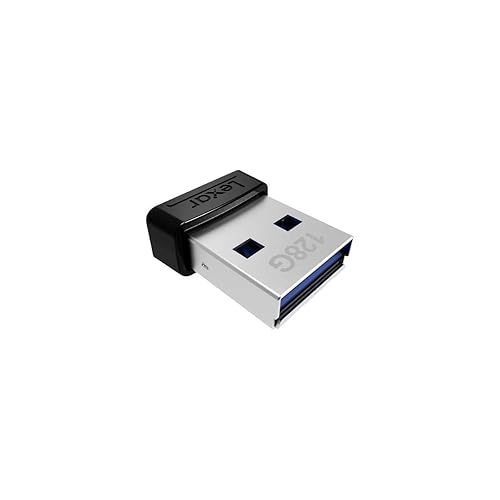 Lexar 128GB JumpDrive S47 USB 3.2 Gen 1 Flash Drive for Storage Expansion and Backup, Up To 250MB/s Read, Compact Plug-n-Stay, Black (LJDS47-128ABBKNA) Black 128 GB 128GB