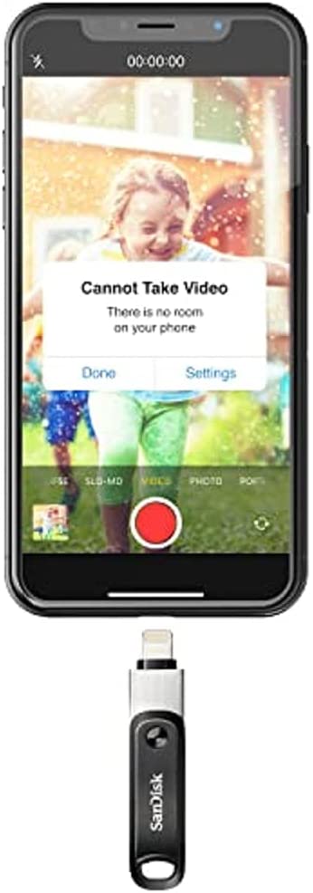 SanDisk 128GB iXpand Flash Drive Go for iPhone and iPad - SDIX60N-128G-GN6NE 128GB Flash Drive