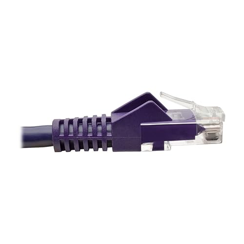 Tripp Lite N201-015-PU 15' Cat6 Gigabit Ethernet Snagless Molded Patch Cable UTP Purple RJ45 M/M 15' 15-ft. Purple
